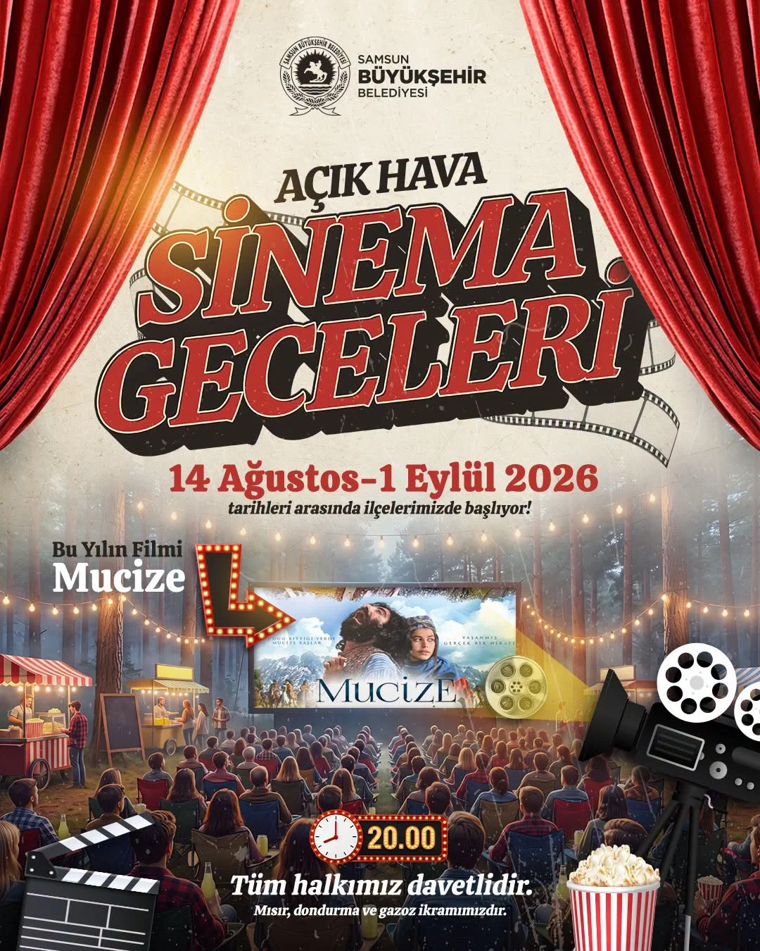 Samsun'da Açık Hava Sinema Geceleri Başlıyor! İşte İlçe İlçe Gösterim Takvimi - Fotoğraf 2