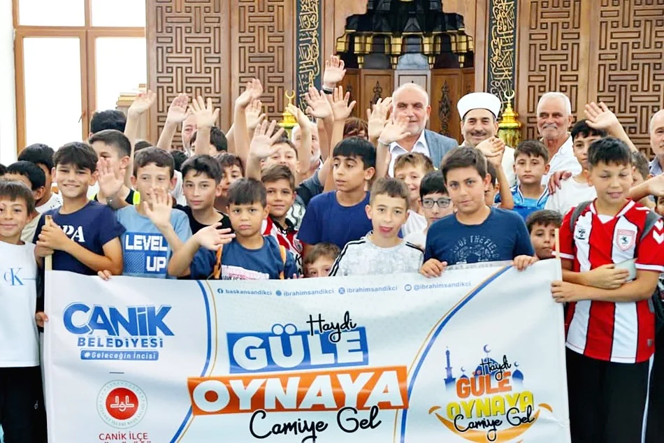 Canik'te çocuklar camilere akın ediyor! Haydi Güle Oynaya Camiye Gel projesine yoğun ilgi - Fotoğraf 3