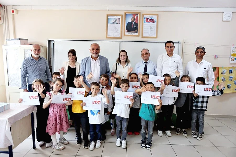 Samsun'da Canik Başalan İlkokulu'nda karne sevinci - Fotoğraf 6