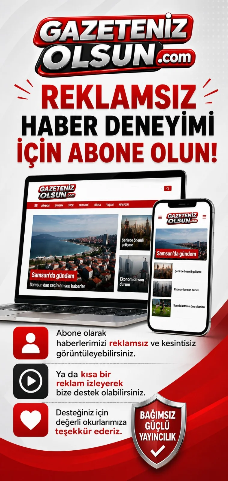 Gazeteniz Olsun’da reklamsız haber deneyimi için abone olun! - Fotoğraf 1