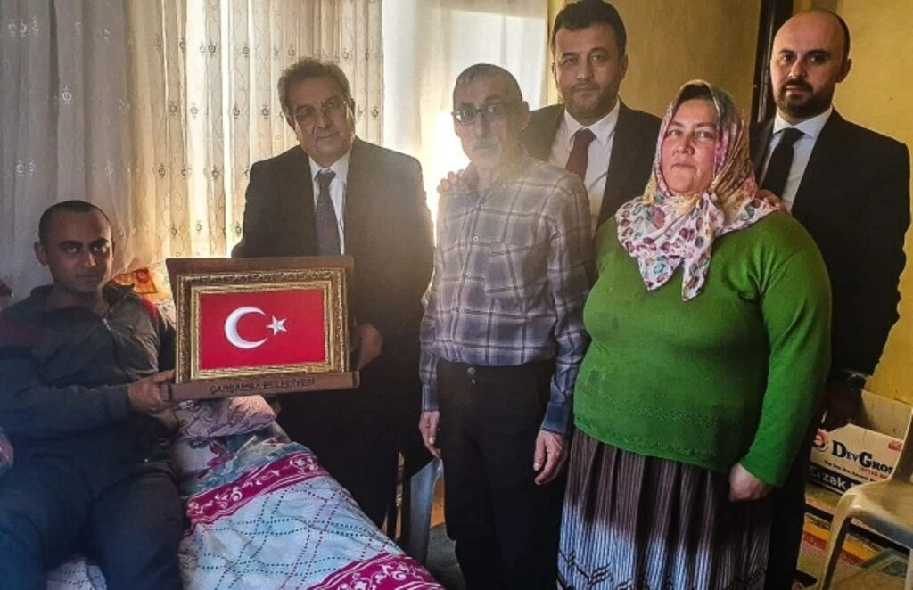 Çarşambalı Gazi Recai Yeter'e geçmiş olsun ziyareti - Resim 1