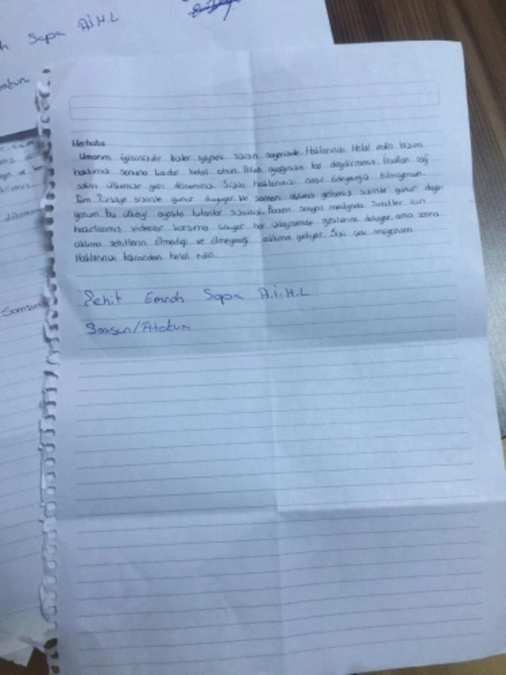 Atakum'dan İdlib'deki Mehmetçiğimize destek mektupları - Resim 7