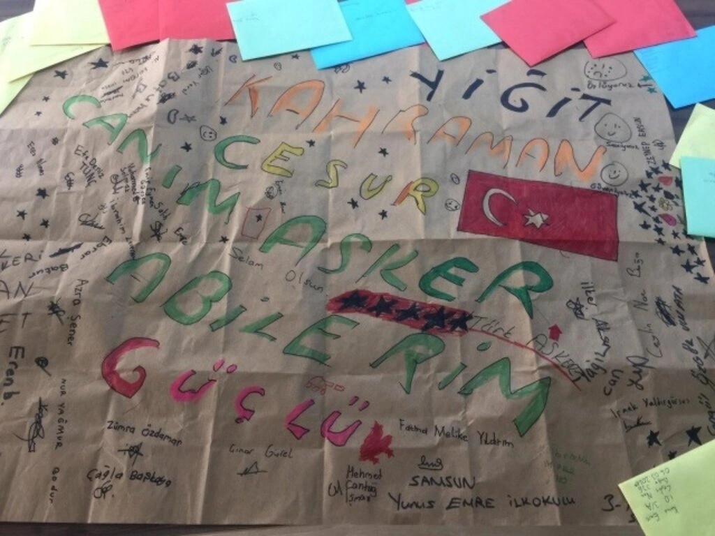Atakum'dan İdlib'deki Mehmetçiğimize destek mektupları - Resim 12