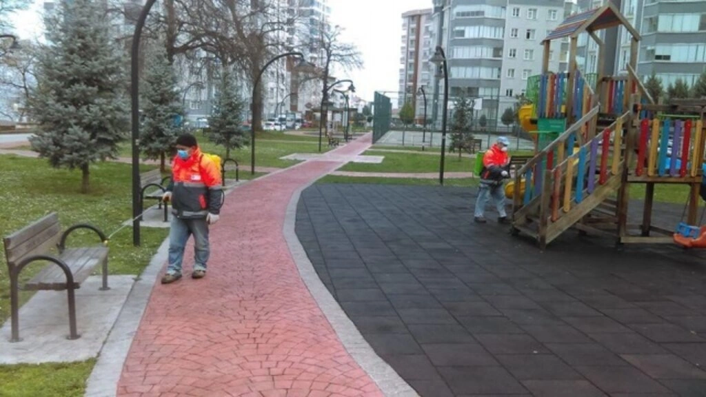 Canik'te İlçenin Tamamında Dezenfekte Çalışmaları Var - Resim 5