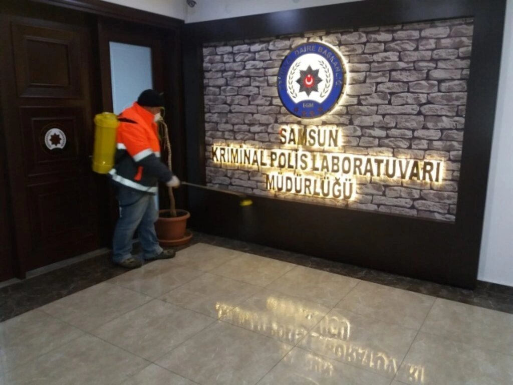 Canik'te İlçenin Tamamında Dezenfekte Çalışmaları Var - Resim 12