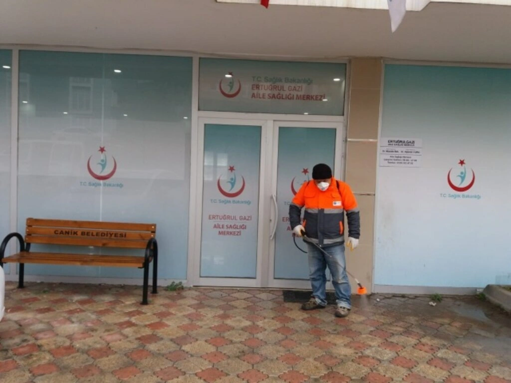 Canik'te İlçenin Tamamında Dezenfekte Çalışmaları Var - Resim 14