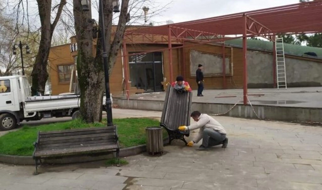 Çarşamba Belediyesi'nden koronavirüs önlemi, banklar kaldırıldı - Resim 3
