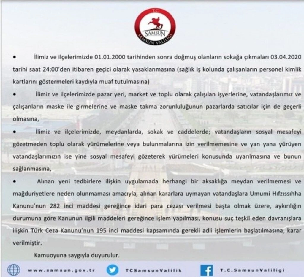 Samsun İl Pandemi Kurulu Toplandı, işte alınan kararlar! - Resim 4