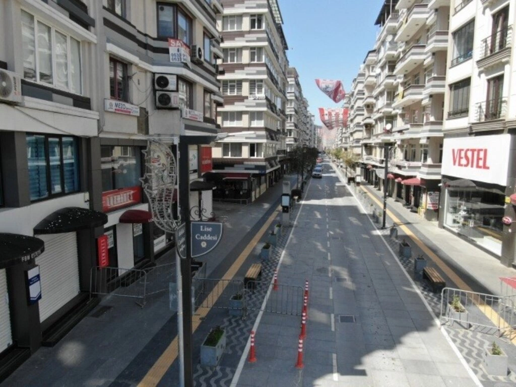 Sokağa çıkma yasağında Samsun sokakları havadan görüntülendi - Resim 8