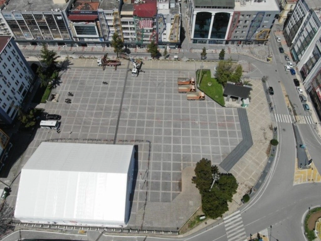 Sokağa çıkma yasağında Samsun sokakları havadan görüntülendi - Resim 9