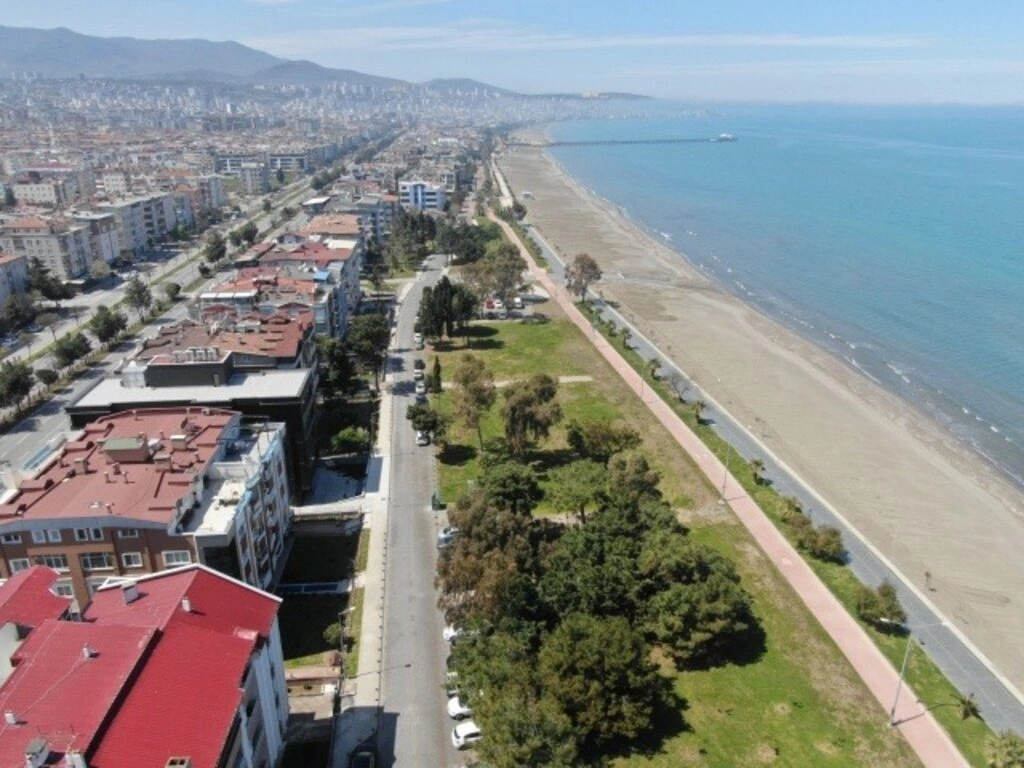 Sokağa çıkma yasağında Samsun sokakları havadan görüntülendi - Resim 14