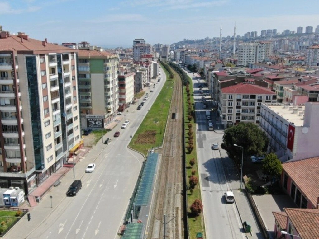 Sokağa çıkma yasağında Samsun sokakları havadan görüntülendi - Resim 18