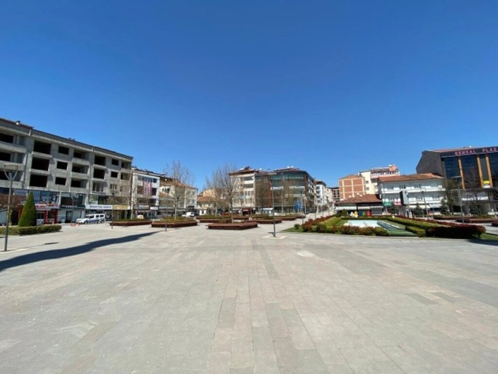 Sokağa çıkma yasağında Samsun sokakları havadan görüntülendi - Resim 21