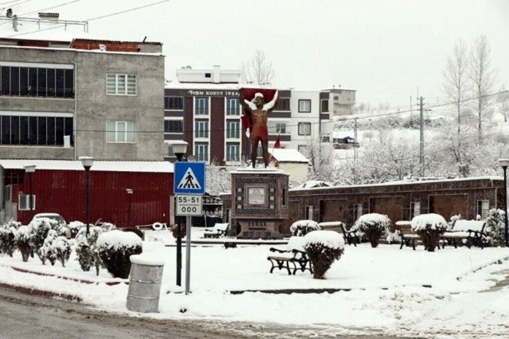 Samsun Kavak'tan kar manzaraları, kartpostallık görüntüler - Resim 14