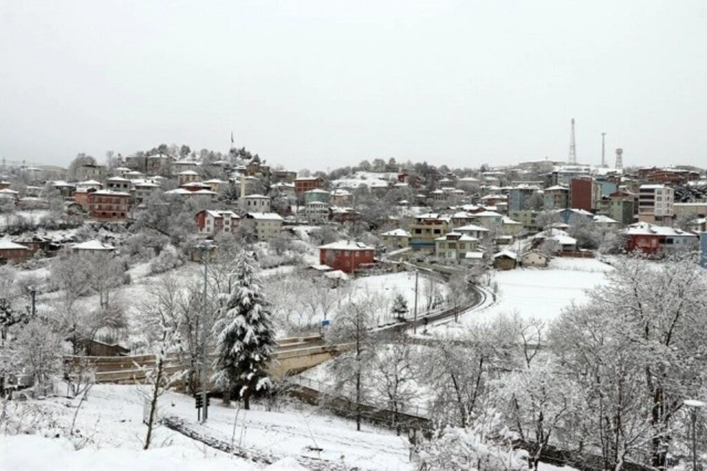 Samsun Kavak'tan kar manzaraları, kartpostallık görüntüler - Resim 18