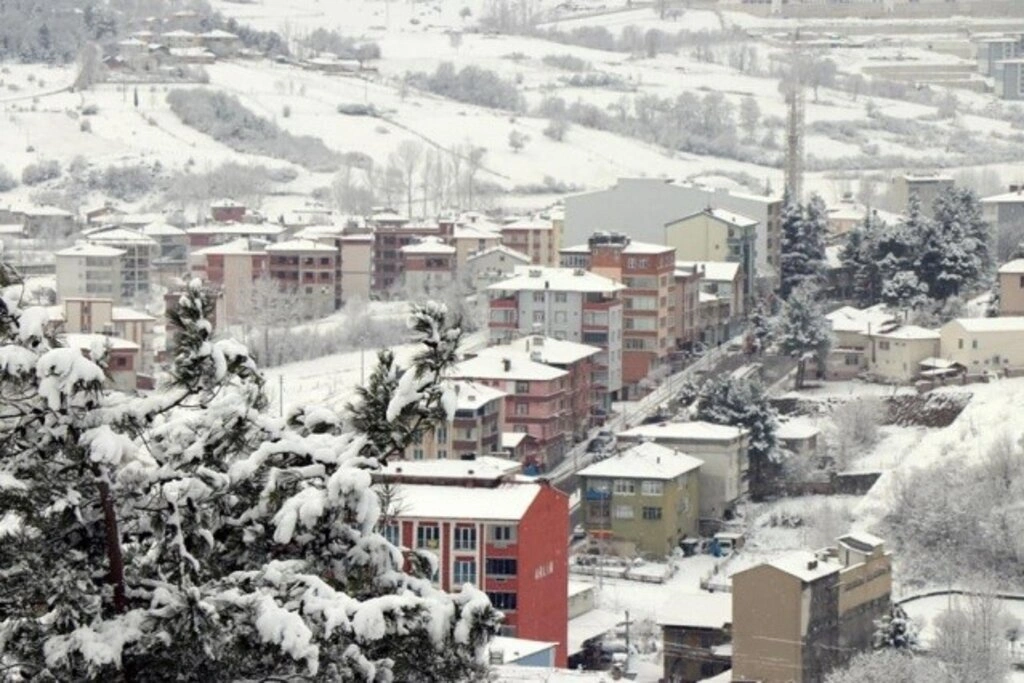 Samsun Kavak'tan kar manzaraları, kartpostallık görüntüler - Resim 19