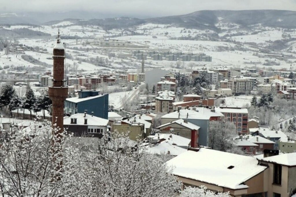 Samsun Kavak'tan kar manzaraları, kartpostallık görüntüler - Resim 26