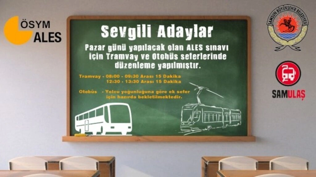 2 Mayıs Pazar Samsun tramvay ve otobüs sefer saatleri tam kapanma dönemi - Tramvay otobüs Ales düzenlemesi - Resim 1
