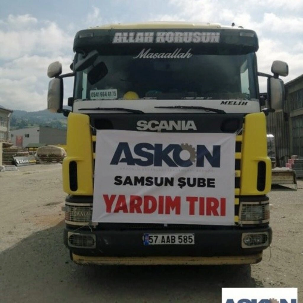 ASKON Samsun Şubesi'nden Sinop'a yardım tırı - Resim 2