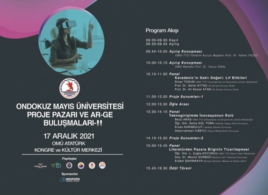 OMÜ Proje Pazarı Sergi, Panel ve Ödül Töreni 17 Aralık'ta - Resim 1