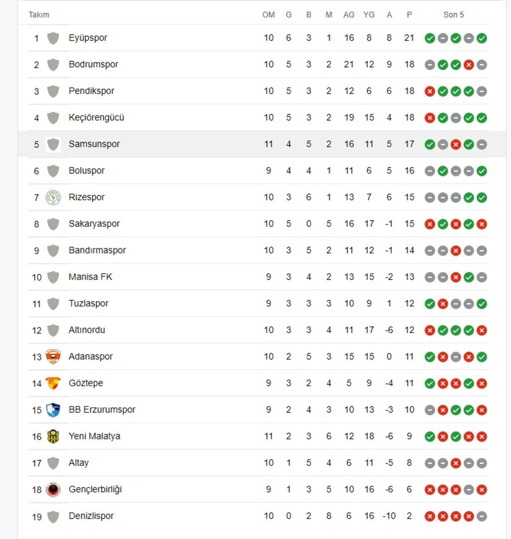 Samsunspor Pendikspor maç sonucu! Samsunspor puan durumu - Resim 7