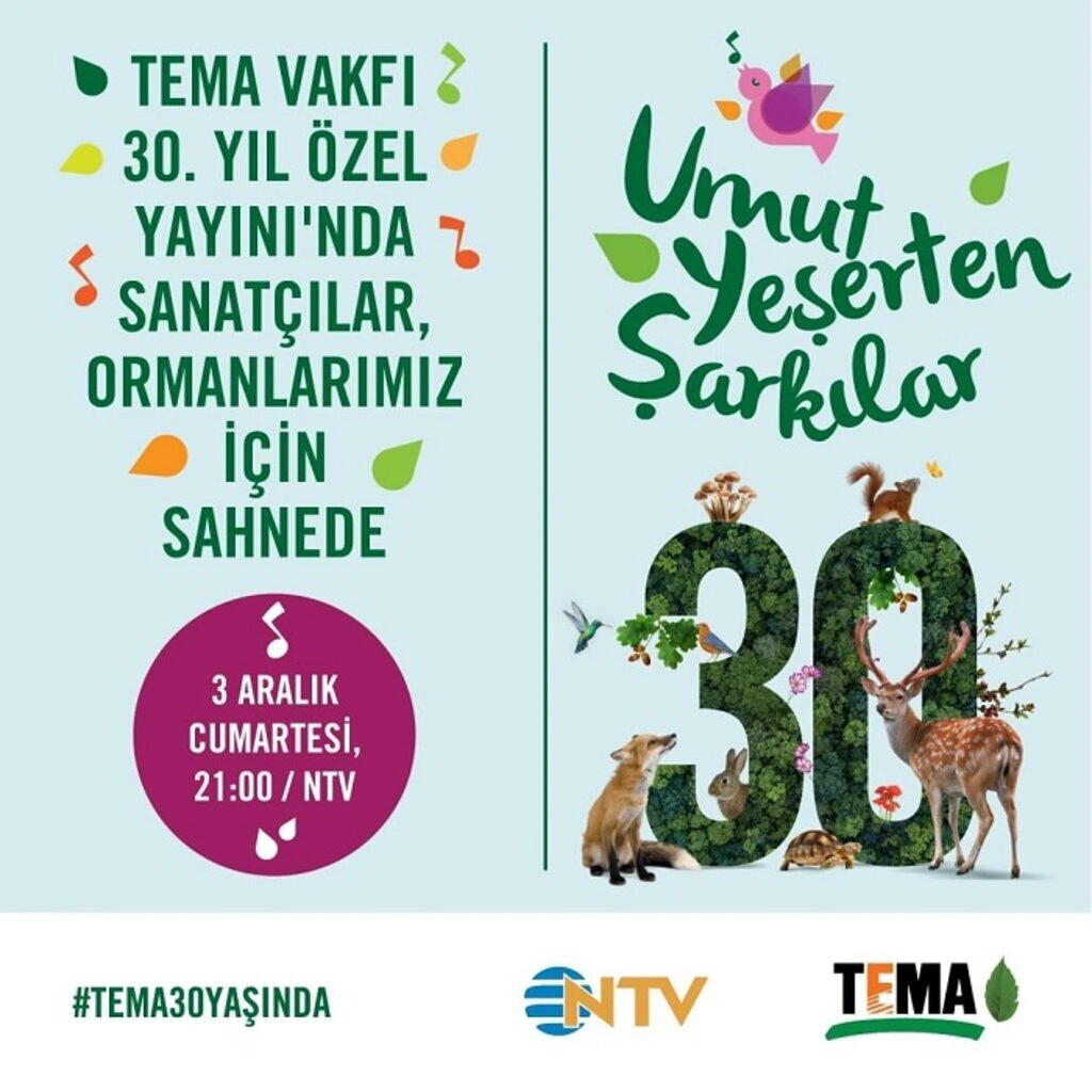 Umut Yeşerten Şarkılar TEMA Vakfı 30. Yıl Özel Yayını - Resim 1