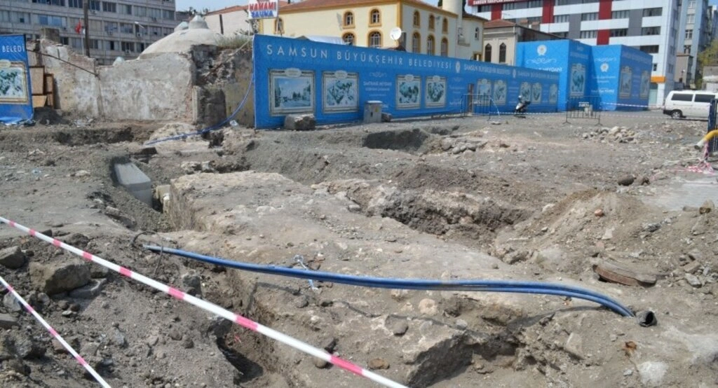 Samsun Tarihi Saathane kazı çalışmaları devam ediyor - Resim 5