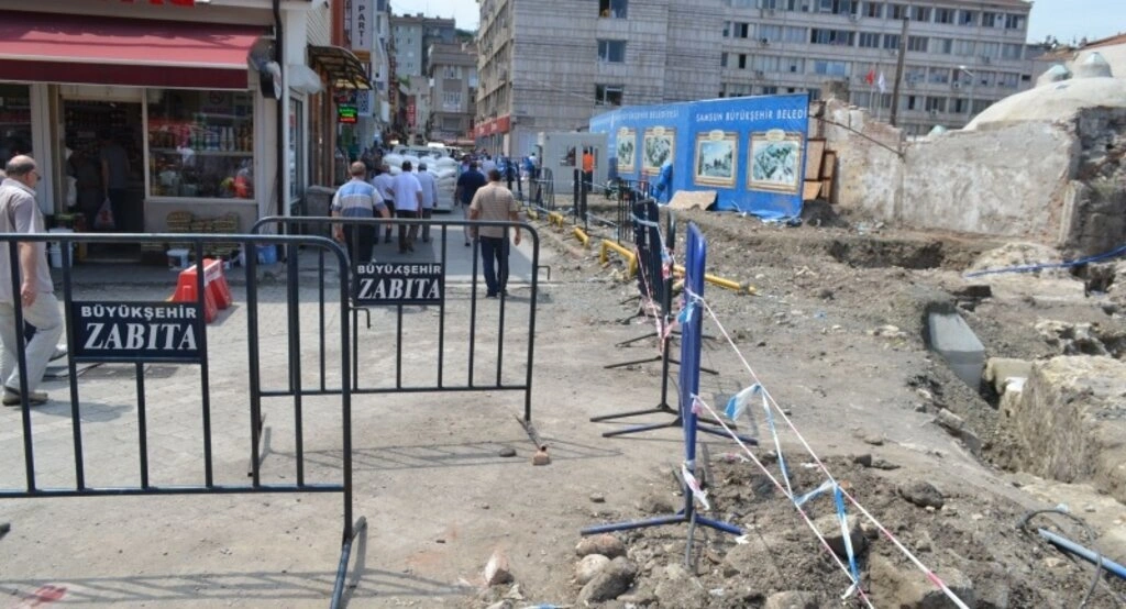 Samsun Tarihi Saathane kazı çalışmaları devam ediyor - Resim 7