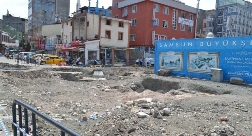 Samsun Tarihi Saathane kazı çalışmaları devam ediyor - Resim 13