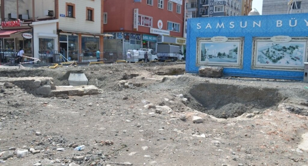 Samsun Tarihi Saathane kazı çalışmaları devam ediyor - Resim 15