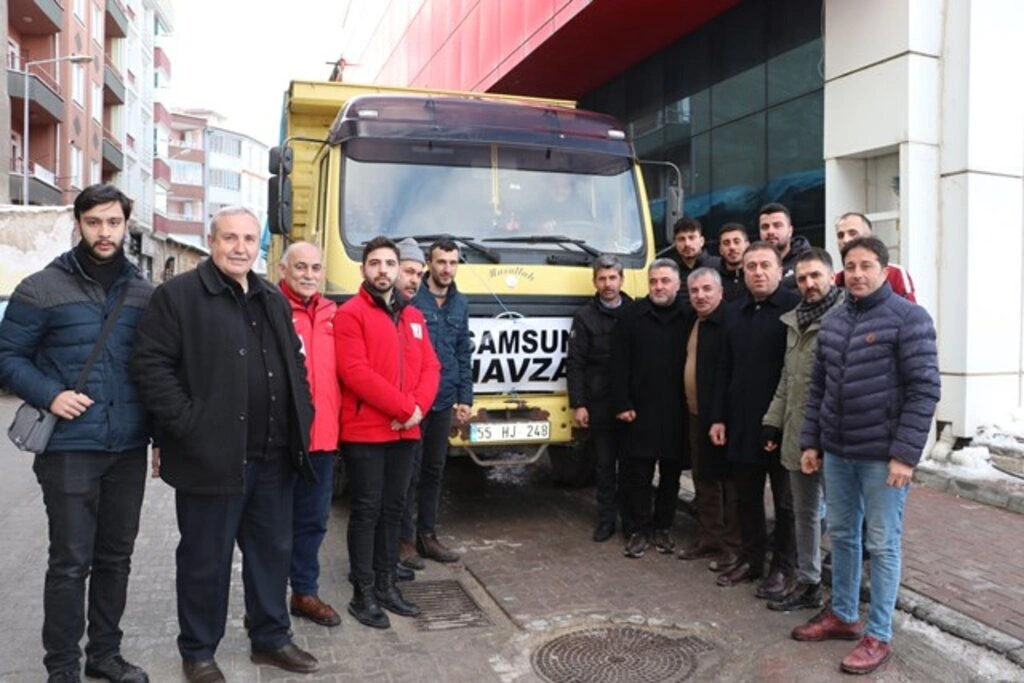 Havza’dan deprem bölgesine bir kamyon yakacak  - Resim 2