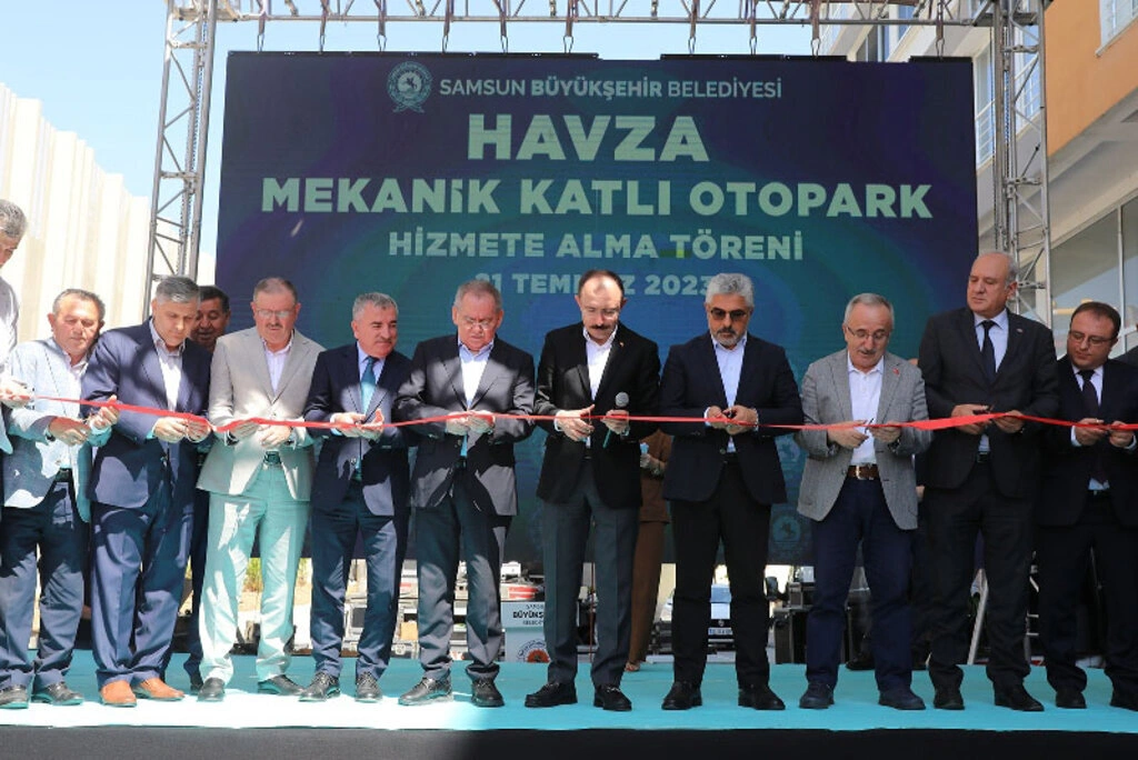 Havza Mekanik Katlı Otopark için muhteşem açılış - Resim 1
