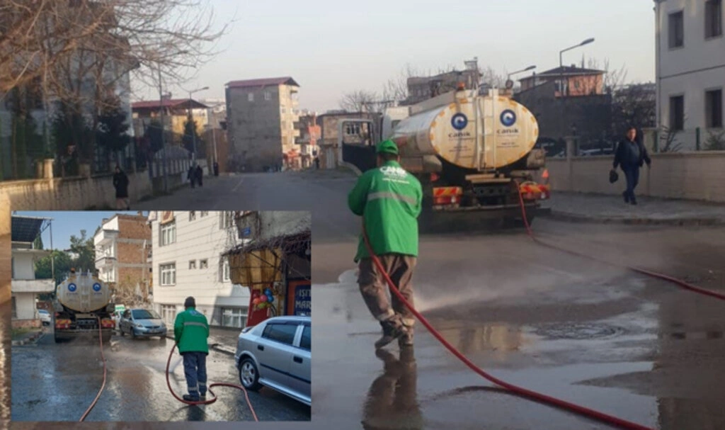 Canik Belediyesi Temizlik İşleri'nden mıntıka temizliği - Resim 1