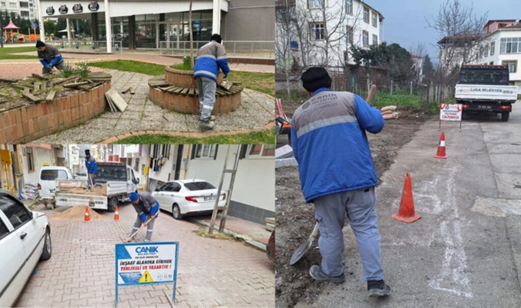 Canik Belediyesi'nden Mahallelerde park bakım ve onarım çalışmaları - Resim 1