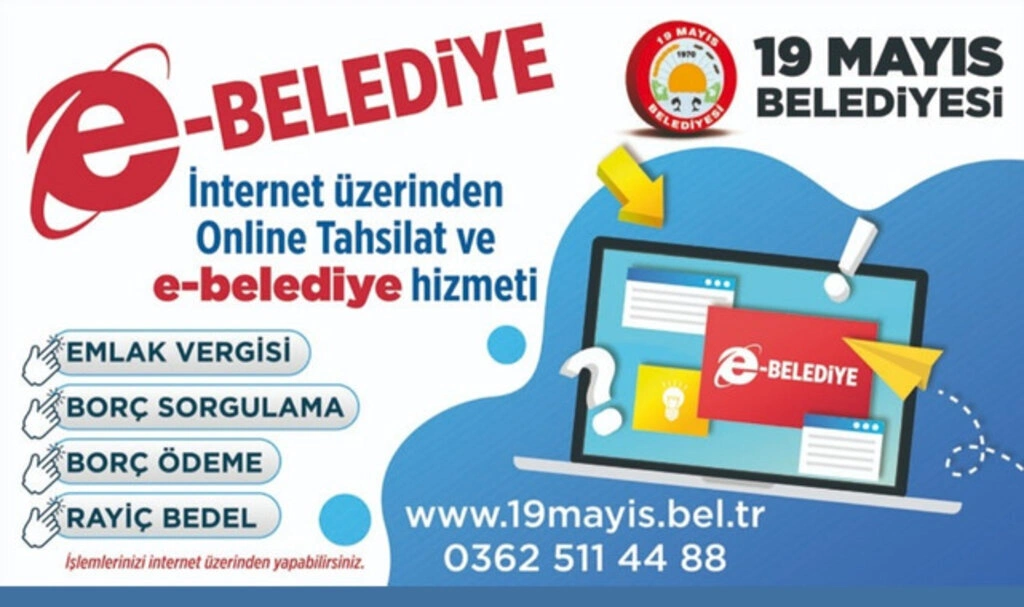 19 Mayıs Belediyesi'nden E-Belediye Hizmeti - Resim 1