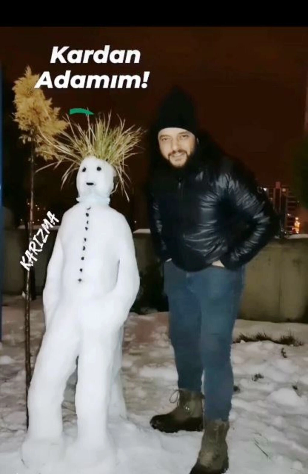 Samsun'da Kar Sanata Dönüştü: Birbirinden İlginç Kardan Adamlar - Resim 51