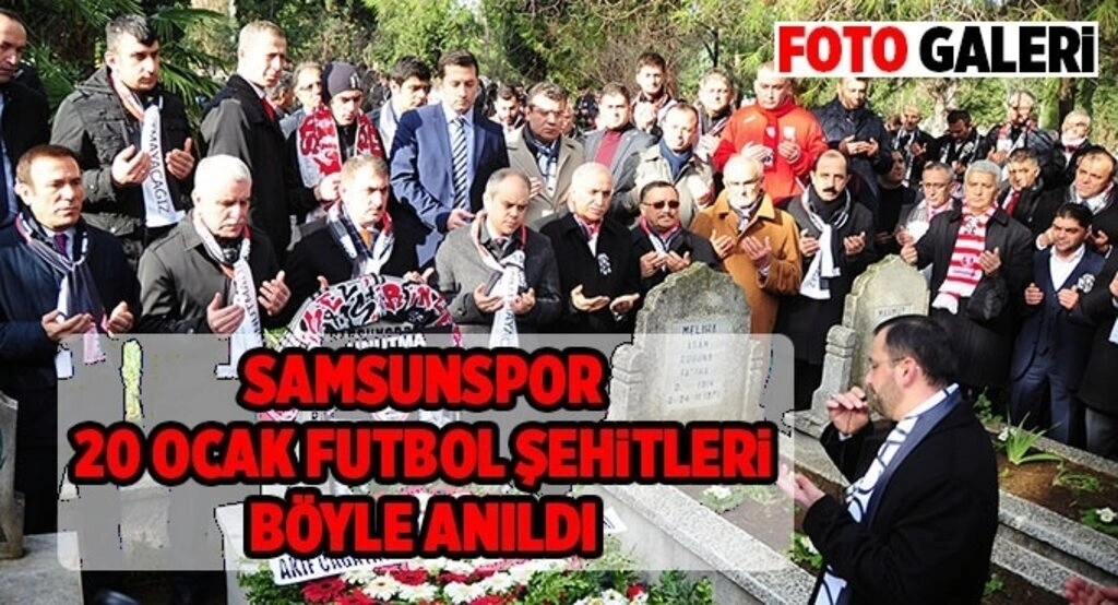 Samsunspor 20 Ocak futbol şehitleri böyle anıldı - Resim 18