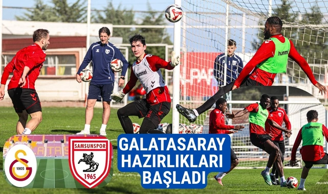Samsunspor Galatasaray maçı hazırlıklarına başladı - Resim 1