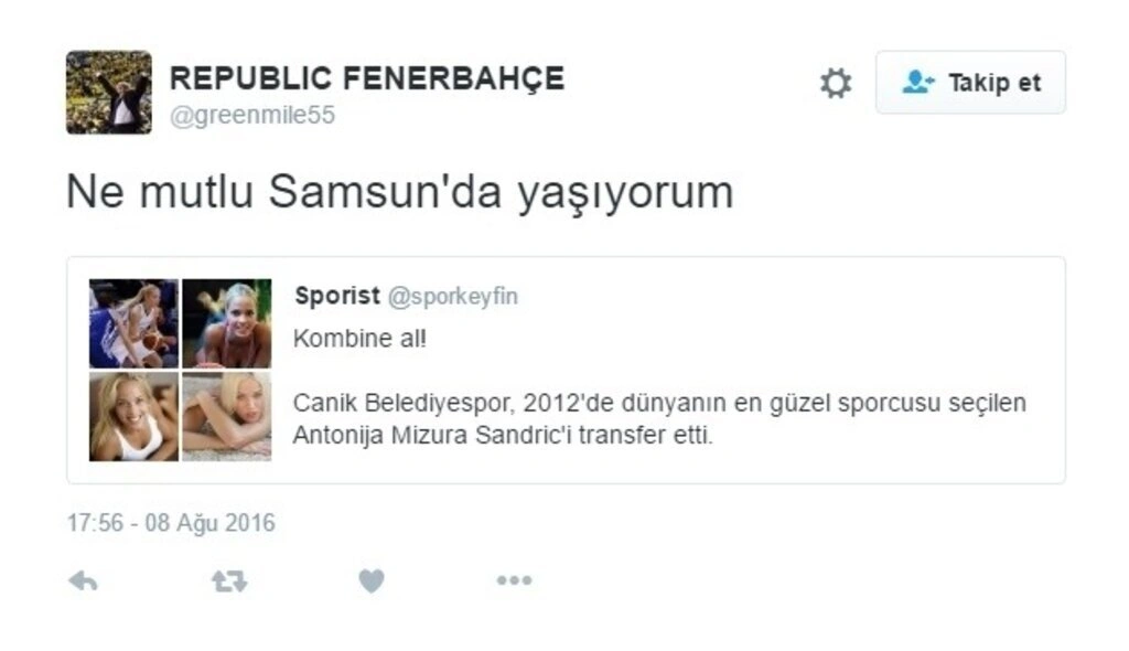 Antonija Misura Sandic Samsun Canik Belediyespor'a gelmesiyle tweetler yağdı - Resim 1