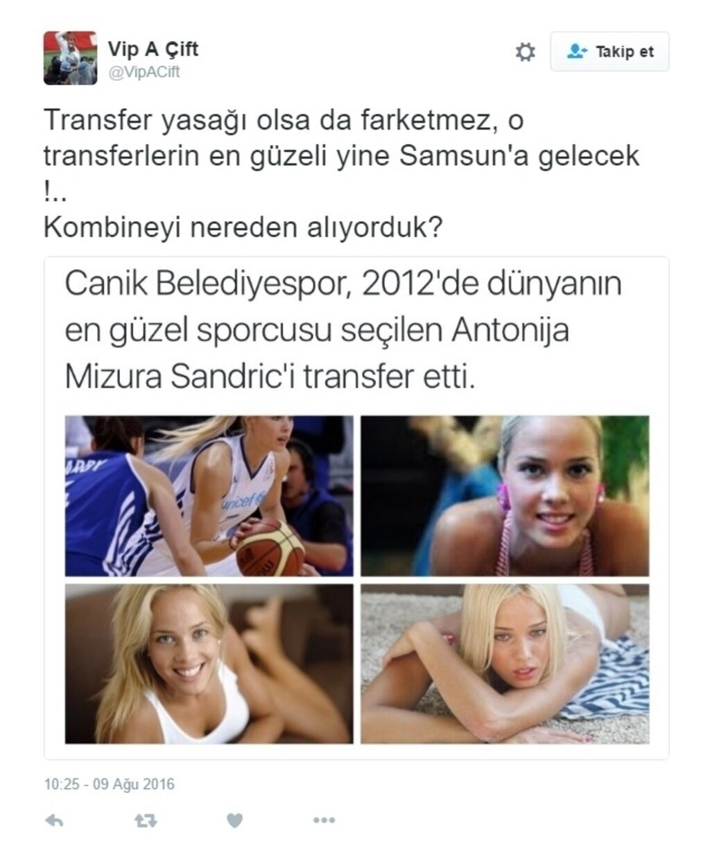 Antonija Misura Sandic Samsun Canik Belediyespor'a gelmesiyle tweetler yağdı - Resim 10