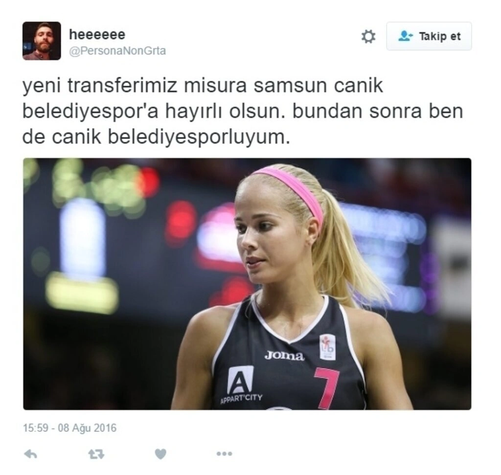 Antonija Misura Sandic Samsun Canik Belediyespor'a gelmesiyle tweetler yağdı - Resim 13