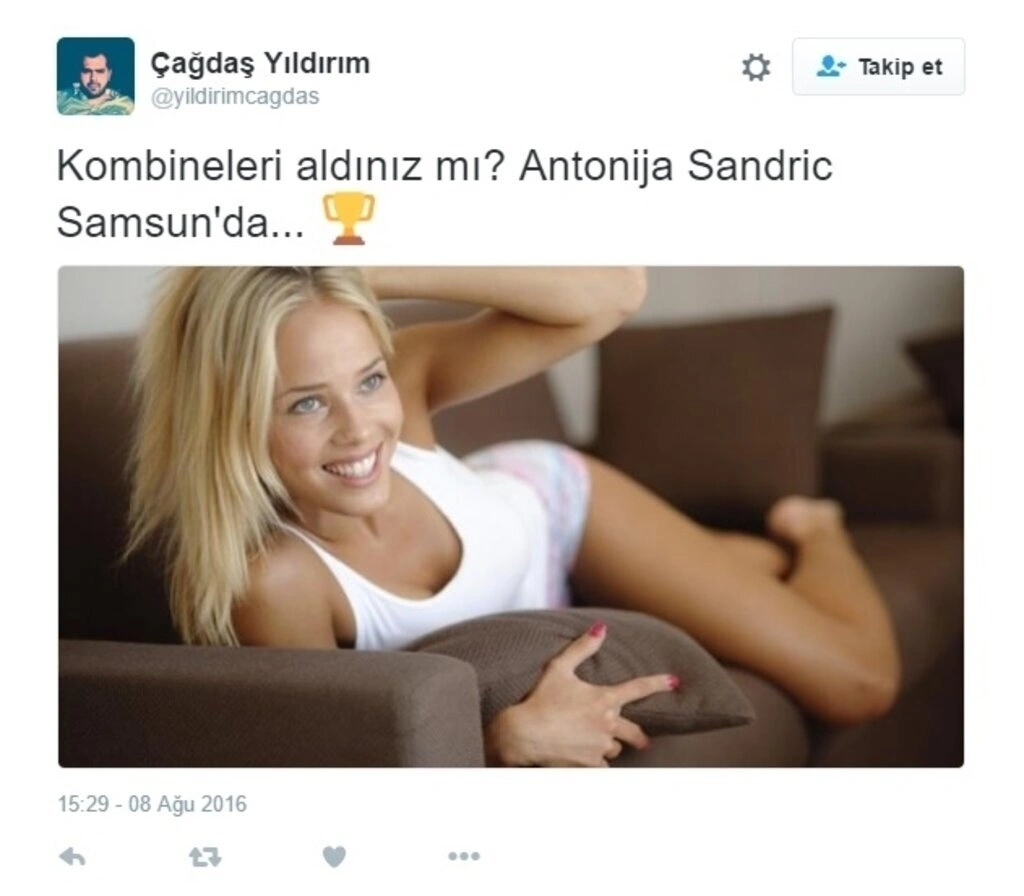 Antonija Misura Sandic Samsun Canik Belediyespor'a gelmesiyle tweetler yağdı - Resim 14
