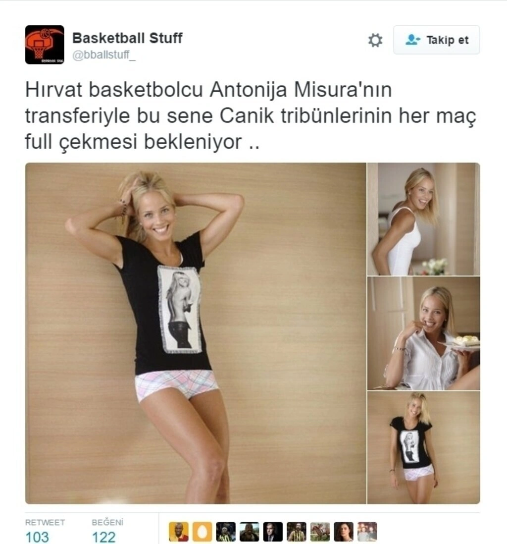 Antonija Misura Sandic Samsun Canik Belediyespor'a gelmesiyle tweetler yağdı - Resim 16