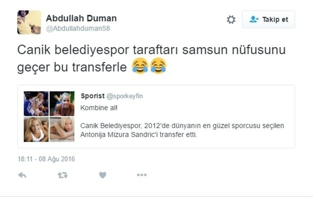 Antonija Misura Sandic Samsun Canik Belediyespor'a gelmesiyle tweetler yağdı - Resim 19