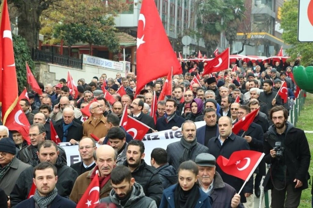Teröre karşı Samsun tek yürek oldu - Resim 19