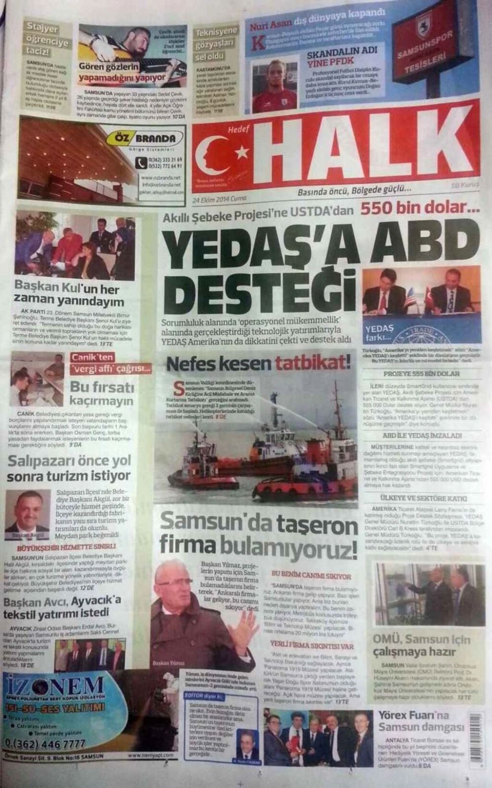 24 Ekim Cuma günü gazeteleri - Resim 1