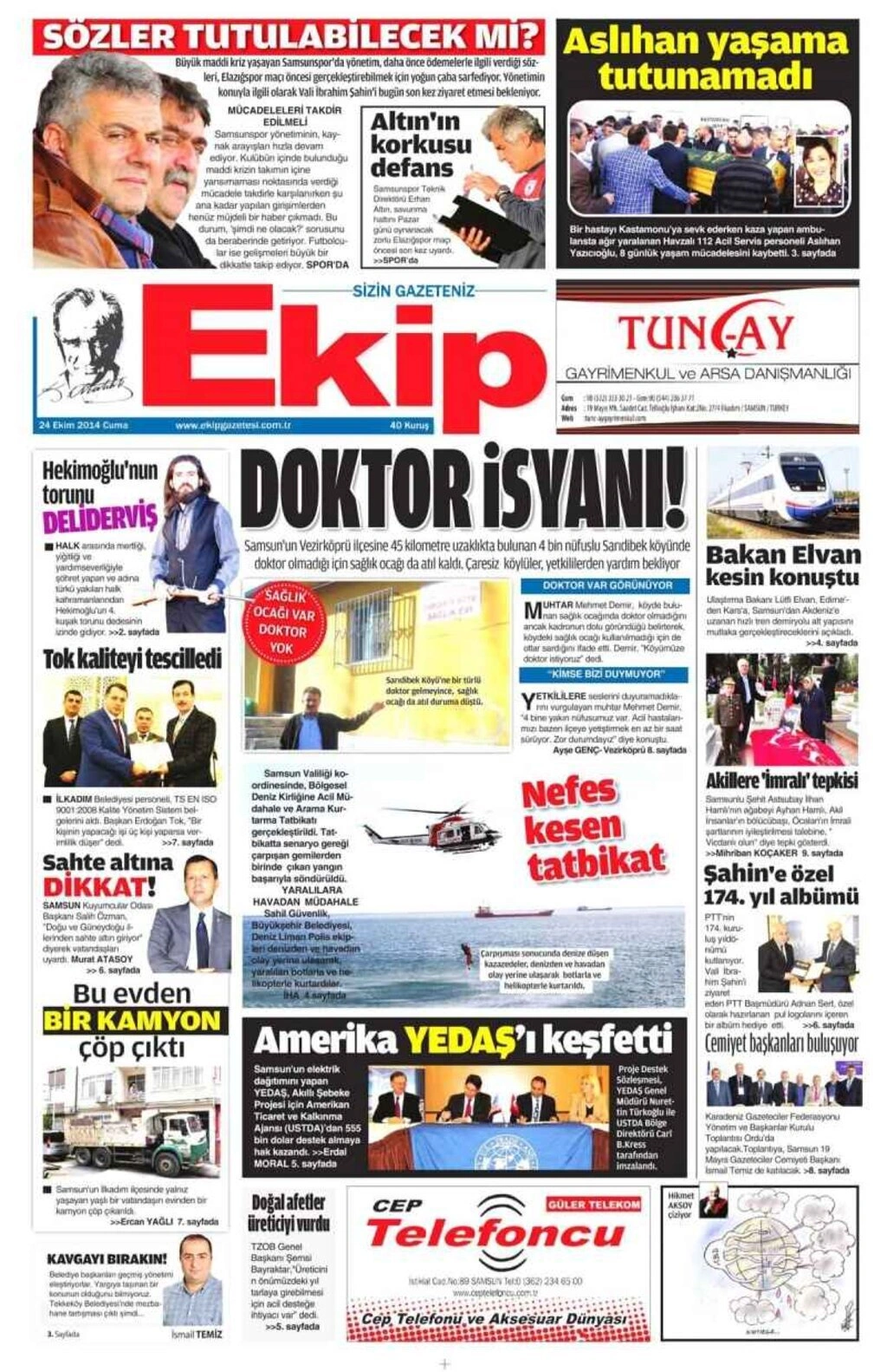 24 Ekim Cuma günü gazeteleri - Resim 4