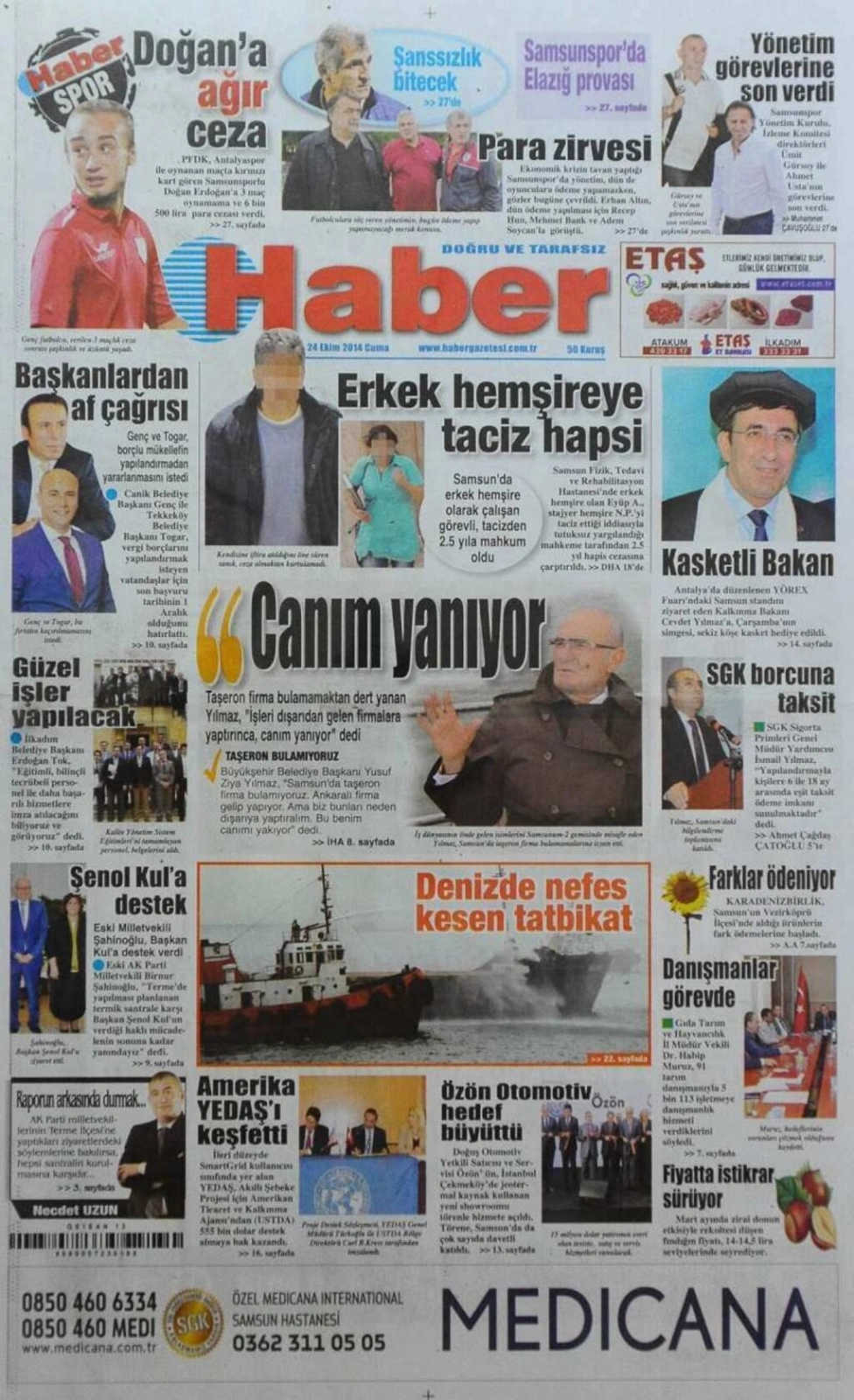 24 Ekim Cuma günü gazeteleri - Resim 6