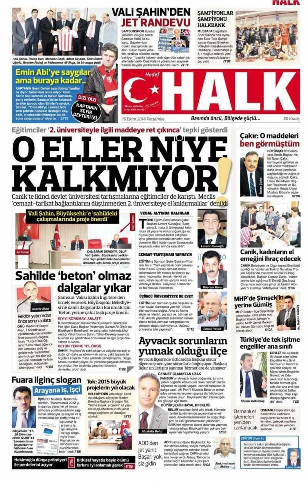 28 Ekim Salı Samsun'un yerel gazeteleri - Resim 6