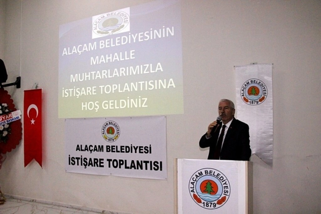 ALAÇAM BELEDİYE BAŞKANI HADİ UYAR MUHTARLAR İLE İSTİŞARE TOPLANTISINDA BİR ARAYA GELDİ - Resim 3